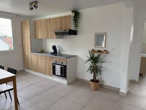 Nhà bếp/bếp nhỏ tại Superbe Luxury T3 proche Paris & Disneyland