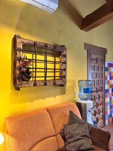 Χώρος καθιστικού στο Casa Rural El Regajo