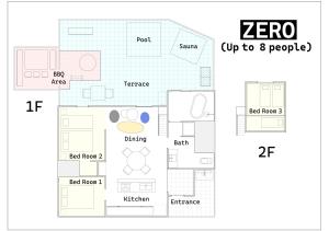 a floor plan of a house at Kubikai in Itoshima +138 photos