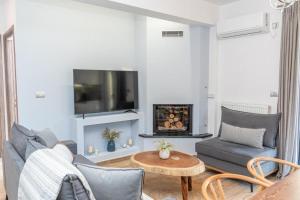 Posezení v ubytování Villa Aggeliki - F&A Golden Stone Villas