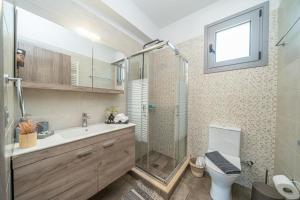 Koupelna v ubytování Villa Aggeliki - F&A Golden Stone Villas