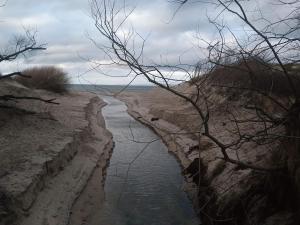 a river on the side of a cliff at 6 person holiday home in Dronningmølle-By Traum in Hornbæk +16 photos