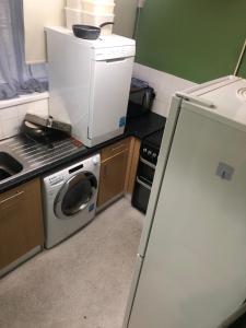 Η κουζίνα ή μικρή κουζίνα στο Hunters Apartment & rooms