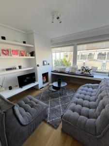 Χώρος καθιστικού στο Très beau penthouse à Knokke