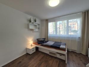 Ένα ή περισσότερα κρεβάτια σε δωμάτιο στο Mikra Homes24 in Glauchau