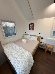 Voodi või voodid majutusasutuse Tiny House im Schwarzwald-Natur, Ruhe & Erholung toas