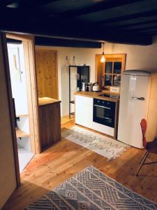 Η κουζίνα ή μικρή κουζίνα στο Pension Patz