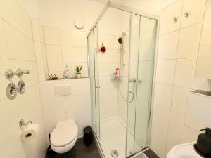 Koupelna v ubytování Wohnungen am Hagener Hbf + 16 fotografií