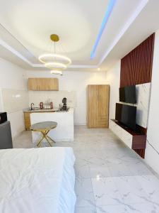 Kuhinja oz. manjša kuhinja v nastanitvi Leeds 1 Apartment