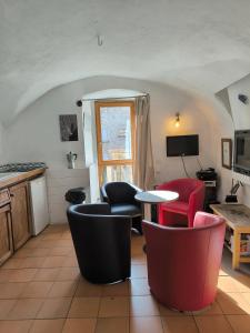 Et tv og/eller underholdning på Appartement face aux pistes - Serre Chevalier Briançon