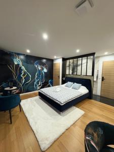 Ένα ή περισσότερα κρεβάτια σε δωμάτιο στο Villa Mia Casa