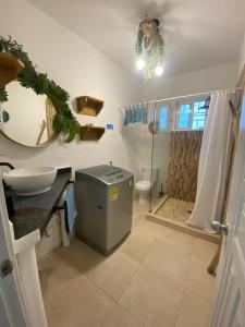 Koupelna v ubytování Xarraca