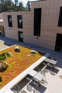 Budova, kde se aparthotel nachází