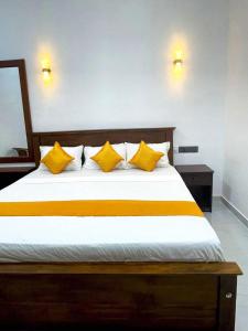 Ένα ή περισσότερα κρεβάτια σε δωμάτιο στο Moon Town