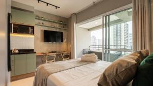 Postel nebo postele na pokoji v ubytování By DH: Luxo e conforto em Perdizes, aos poucos minutos do Allianz parque + 290 fotografií