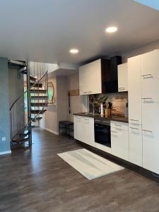 Η κουζίνα ή μικρή κουζίνα στο Urlaub im Münsterland