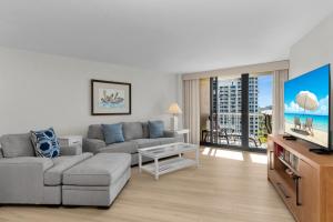 Μια τηλεόραση ή/και κέντρο ψυχαγωγίας στο South Seas Beachfront Haven