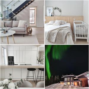 En eller flere senge i et værelse på Villa Shooting Star