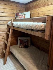 Palanda nebo palandy na pokoji v ubytování Rustic Log Cabin Rental near Chattahoochee National Forest, Georgia