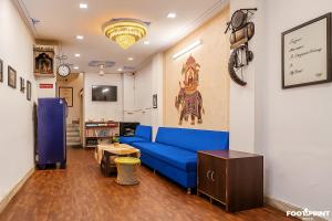Χώρος καθιστικού στο Footprint Hostel Udaipur