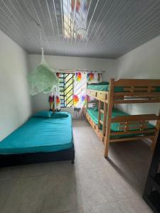 Postel nebo postele na pokoji v ubytování EL REFUGIO - Casa de campo