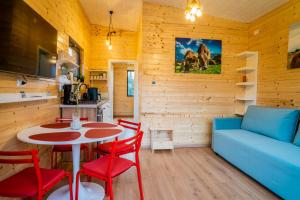 Kuchyň nebo kuchyňský kout v ubytování Cheia Kub 35