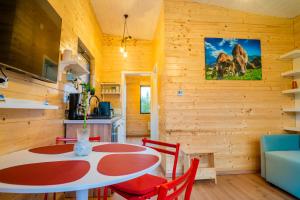 TV a/nebo společenská místnost v ubytování Cheia Kub 35 + 25 fotografií