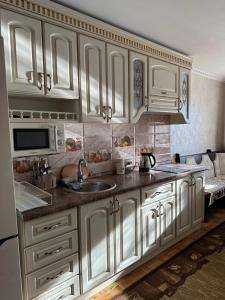 Kuchyň nebo kuchyňský kout v ubytování House Bubniv