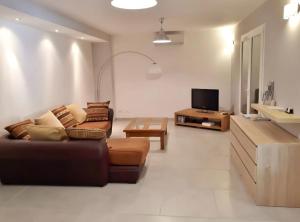 TV a/nebo společenská místnost v ubytování Gite Mas La Mounine