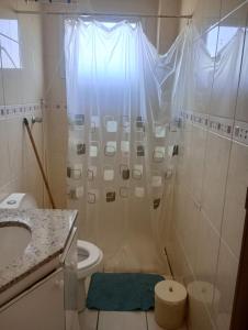 Koupelna v ubytování Apartamento em Mongaguá,beira mar