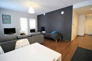 Μια τηλεόραση ή/και κέντρο ψυχαγωγίας στο Convenient Apartment for 5 with Sauna +7 φωτογραφίες