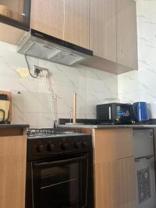 Kuchyň nebo kuchyňský kout v ubytování OPULENT OASIS Hotel and Apartments