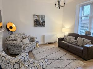 Χώρος καθιστικού στο Prestwick serviced apartment
