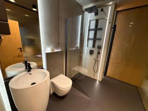 Et badeværelse på Tatry Premium Apartment