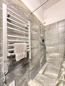 Koupelna v ubytování Málna 1