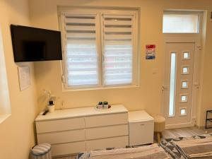 Koupelna v ubytování Málna 1