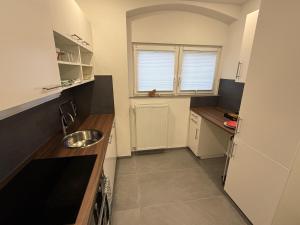 Η κουζίνα ή μικρή κουζίνα στο Ferienwohnung Neuwied +2 φωτογραφίες