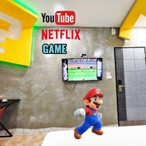 TV a/nebo společenská místnost v ubytování Hoft Hotel Ramkhamhaeng24