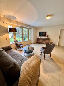 Χώρος καθιστικού στο Ferienhäuser Zinke