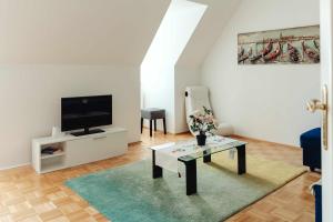 TV a/nebo společenská místnost v ubytování Lilians cosy Apartment JAKO 3b