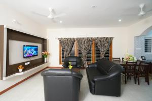 Lounge atau bar di Krishna Vibe Service Apartment