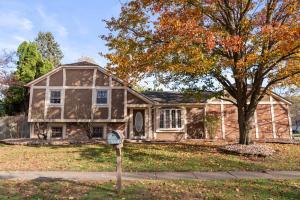 a house with a parking meter in front of it at Dublin Blue Haven - Home for 12 in Dublin