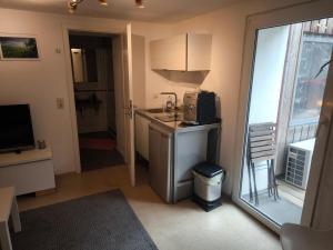 Køkken eller tekøkken på Simple 2-Person Apartment near Altdorf