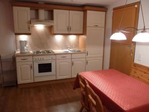 Küche/Küchenzeile in der Unterkunft Appartements Ferienwohnungen Alpenblick