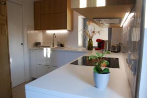 Kuchyň nebo kuchyňský kout v ubytování Jolie maison ancienne