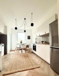 Kuchyň nebo kuchyňský kout v ubytování Helle Altbauperle zwischen Köln & Düsseldorf