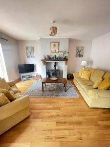 Posezení v ubytování Glebe cottage