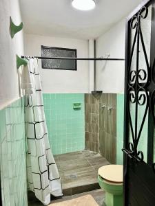 Koupelna v ubytování La casa de los abuelitos, lugar acogedor y mágico