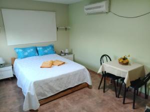 Ένα ή περισσότερα κρεβάτια σε δωμάτιο στο La Delia monoambiente