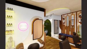 Χώρος καθιστικού στο villa posada